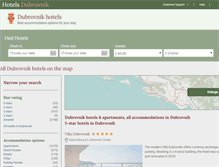 Tablet Screenshot of hotelsdubrovnik.info